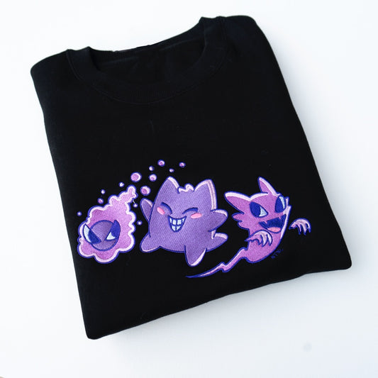 Ghost Trio Embroidered Crewneck Sweater