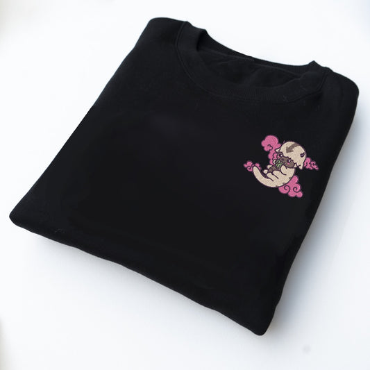 Cabbage Bison Embroidered Crewneck Sweater