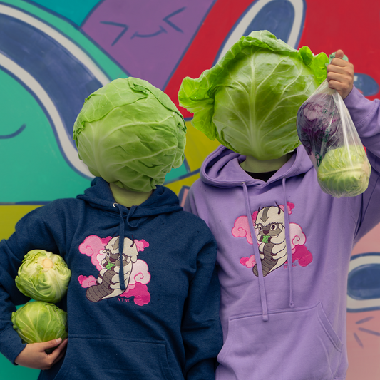 Cabbage Bison Embroidered Hoodie